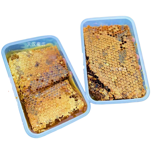 土蜂土蜂蜜纯正天然野生蜂巢蜜嚼着吃蜂蜜老蜂巢蜜蜂窝丰巢蜜蜂巢