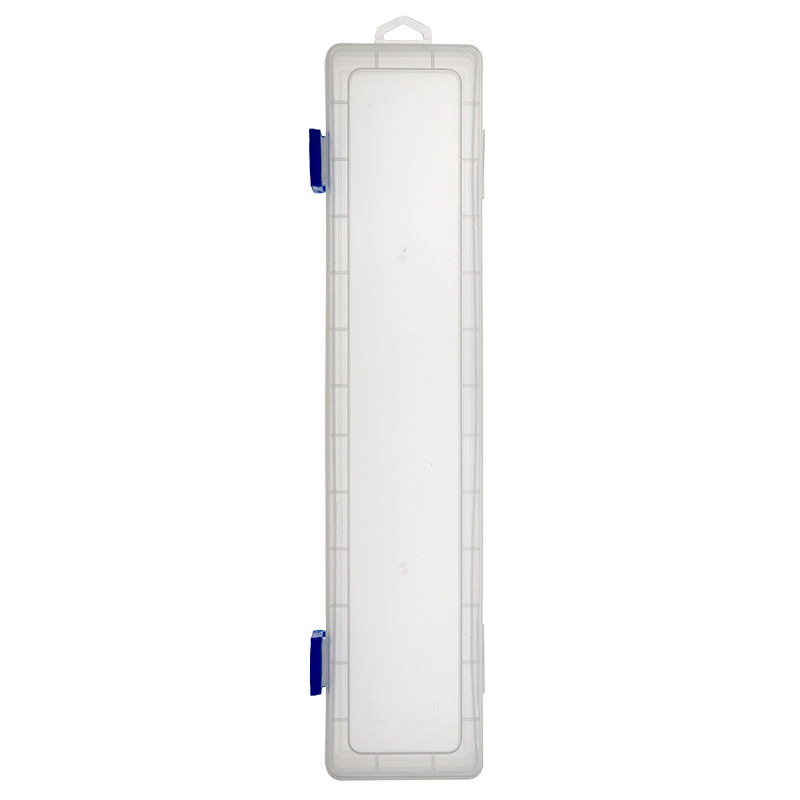 加长款蓝扣水粉笔盒 美术生专用 毛笔油画丙烯水彩画笔透明收纳盒