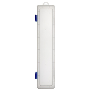 加长款蓝扣水粉笔盒 美术生专用 毛笔油画丙烯水彩画笔透明收纳盒