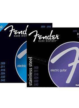 Fender琴弦正品美产黑桃家镀镍钢