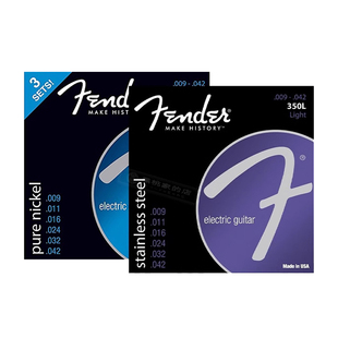 [黑桃家]正品美产Fender芬达150L/350L 纯镍/不锈钢 电吉他琴弦