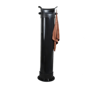 商用大容量粉高渣桶筒咖啡机废渣盒立式长筒形粉渣盒吧台敲渣盒黑