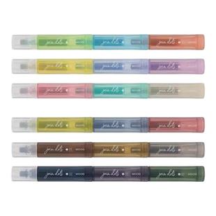 日本midori圆点笔手帐可拼接水彩笔手账装饰圆点记号笔文具屋多色画画笔大赏获奖产品手工diy点点记号笔