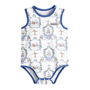 Domiamia宝宝包屁衣新生儿连体衣婴儿衣服夏季薄款透气排汗小背心