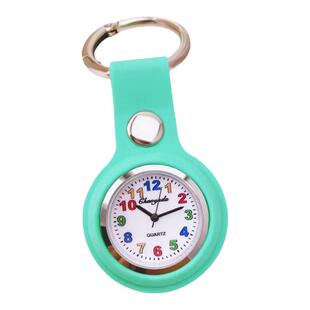 简约实用学生书包钥匙扣考试用挂表石英防水电子登上扣硅胶小巧表