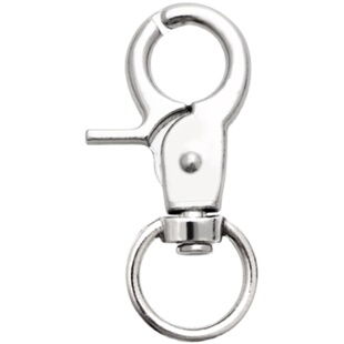 金属钥匙扣不锈钢挂扣大钳扣旋转扣万向扣锌合金钩扣DIY五金配件