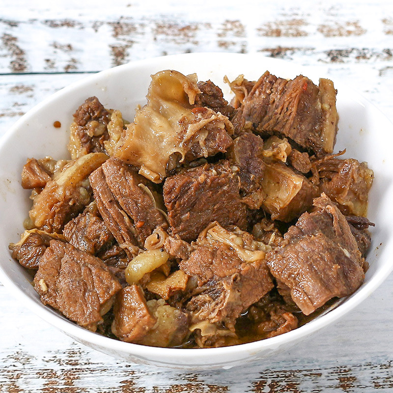 港式浓香牛筋腩新鲜广式牛杂红烧飘香熟牛腩肉煲冷冻商用半成品