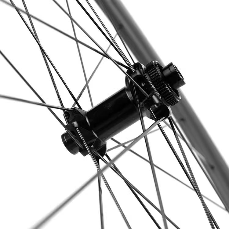 TELSER碳纤维轮组公路圈刹碳刀桶轴快拆碟刹真空开口38 50 60mm