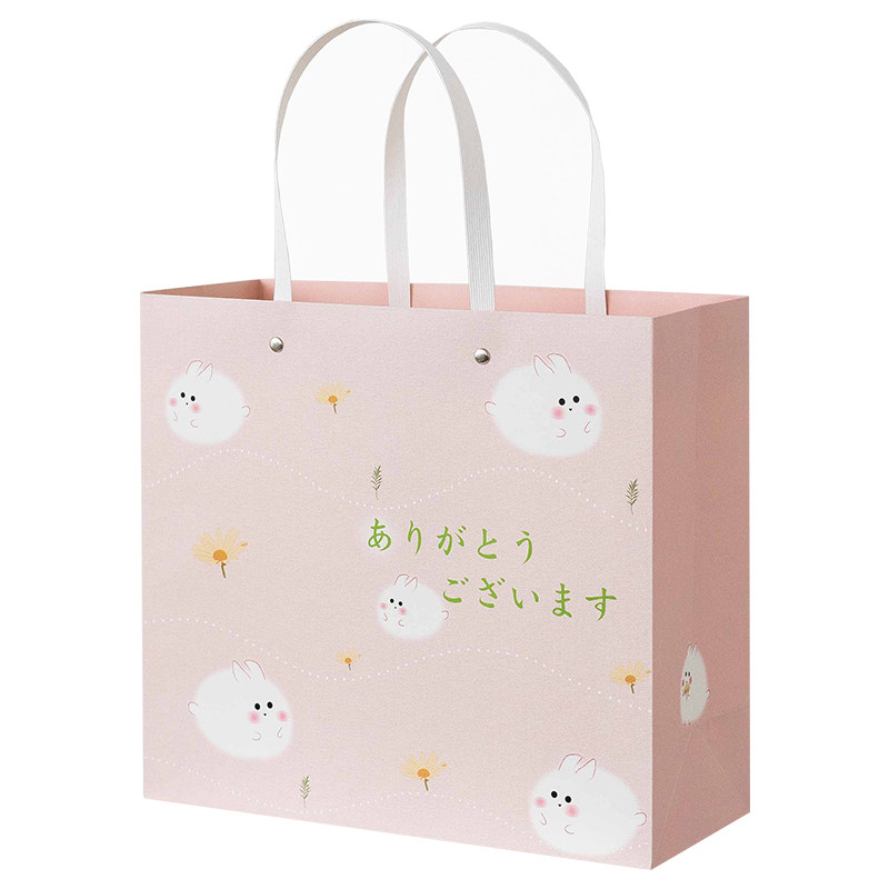 日系和风铆钉礼品袋文艺小清新送礼纸袋包装礼盒生日节日简约手提