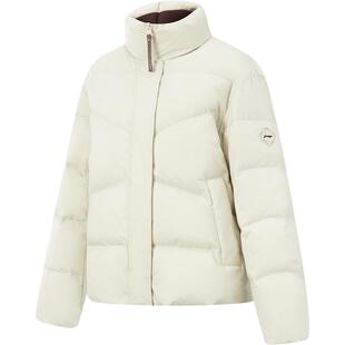 李宁航天动态保暖羽绒服女士官方新款短款保暖上衣冬季鸭绒运动服