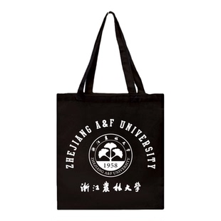 新品CCOM中央音乐学院帆布包单肩帆布袋纪念品央音手提有拉链定制