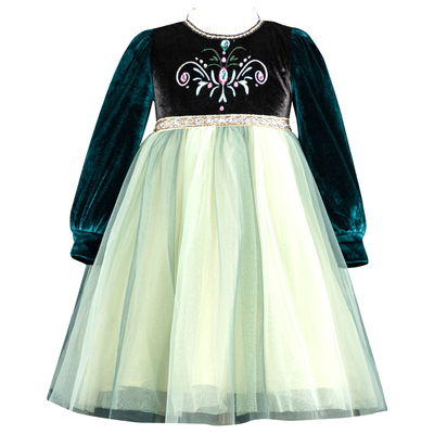 【品牌】女童安娜公主裙秋冬