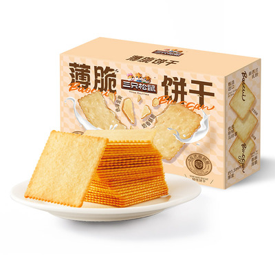 三只松鼠_薄脆饼干300g酥脆饼干