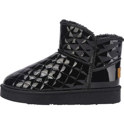 回力皮面防水加绒加厚雪地靴冬季