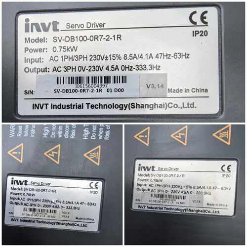 议价英威腾驱动器SV-DB100-0R7-2-1R成色94新，图
