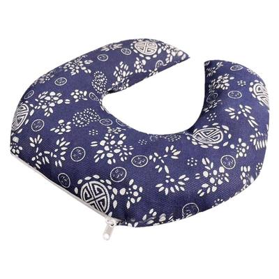 中国风U型颈椎热敷包海盐热敷袋热敷理疗温暖暖颈热敷粗盐热敷包