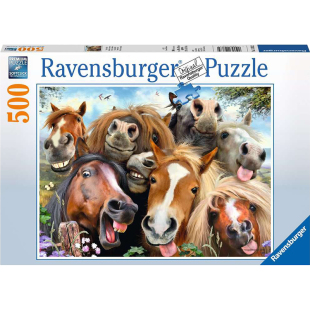 睿思Ravensburger马的家族500片德国进口拼图成人益智玩具成年