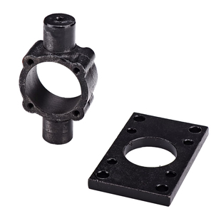 SC气缸附件方形法兰板FA中摆-TCM安装支架SC32-250缸径TC固定架