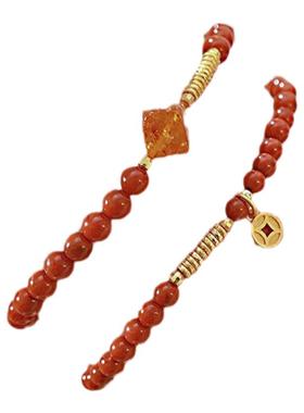 弘法寺转运珠天然南红招财手串