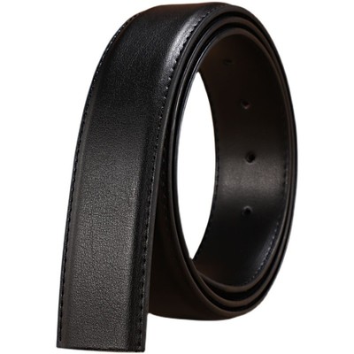 双面牛皮无头皮带男士针扣真皮带条商务打孔裤带不带头腰带无扣女