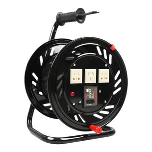 移动电缆盘空盘收线架工业插座收纳手摇大功率放线滚子带轮延长线