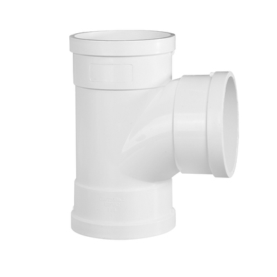 PVC排水顺水三通下水管配件