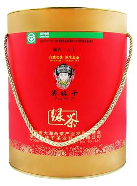 英妹子绿茶叶湘西古丈春茶新小包礼盒装湖南产特级耐泡清香型500g