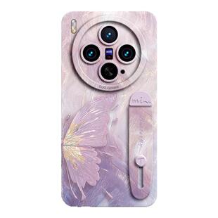 蝴蝶适用vivox300ultra手机壳x300pro套一体腕带x300新款x300s支架vivo液态硅胶x100挂绳x90外x200防摔s女pro