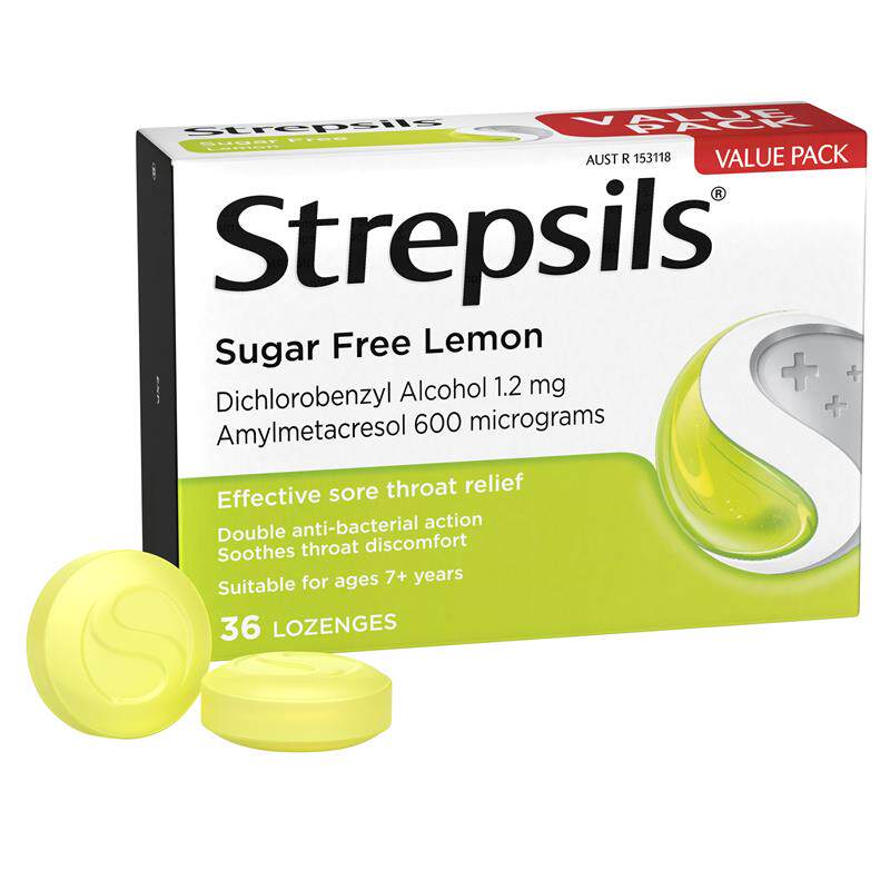 Strepsils使立消润喉糖蜂蜜柠檬味舒缓咽喉嗓子酸涩喉咙痛澳洲版