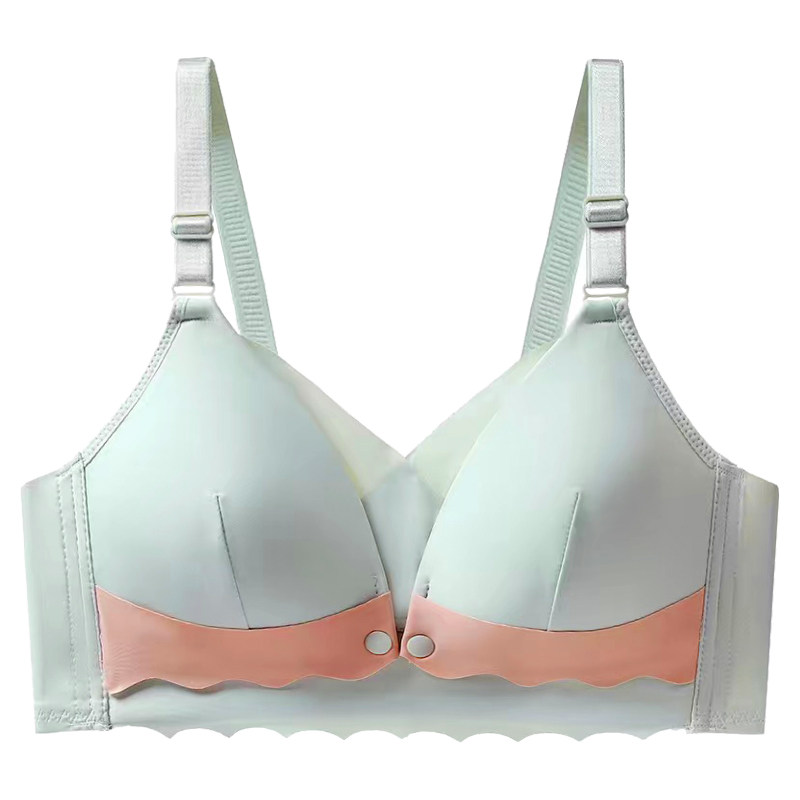 纯棉前开扣喂奶哺乳文胸