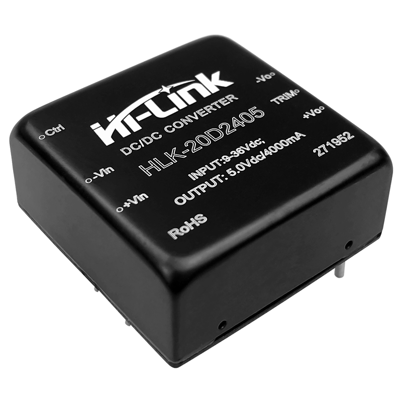 24V转5V4A直流电源模块 URB2405YMD-20WR3 隔离电压模块带调节端