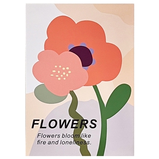 ins风清新文艺花朵墙贴 宿舍房间背景墙海报贴画卧室墙面装饰卡片