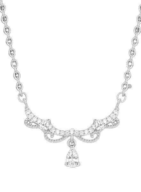 蕾丝超闪轻奢小众锁骨链