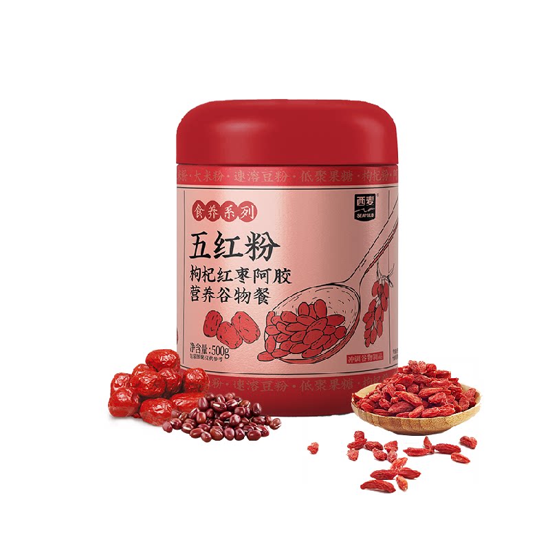 【新品】西麦五红粉阿胶枸杞红枣五红汤免煮即食早晚代餐粉女营养