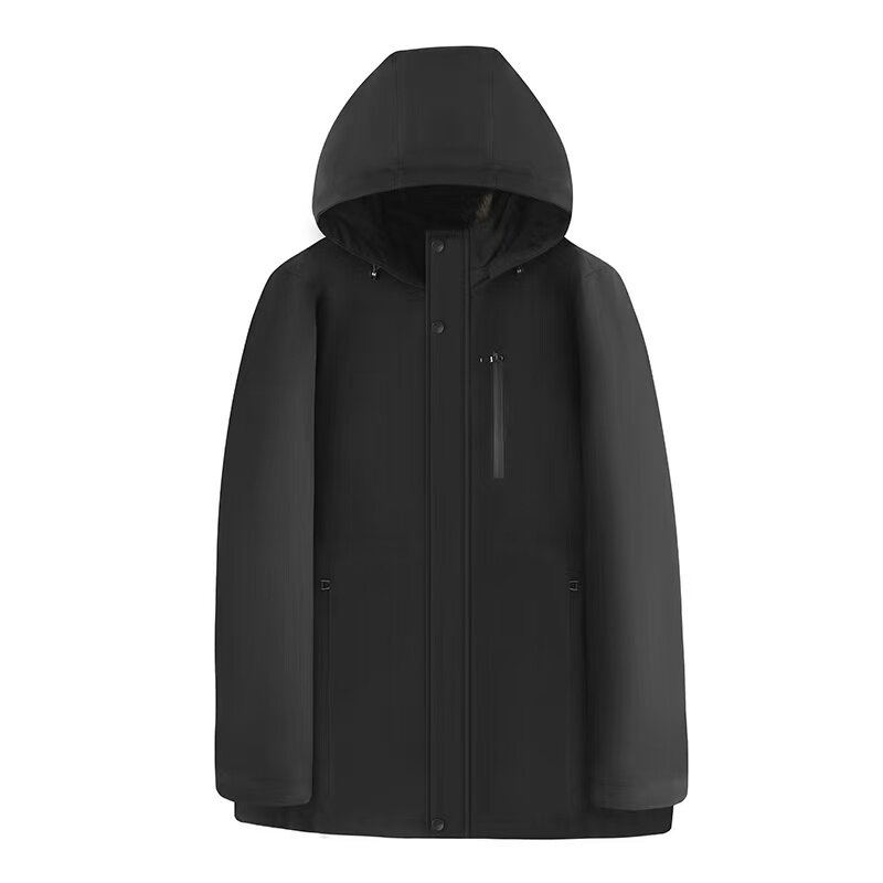 北极裘依男士整貂毛派克服
