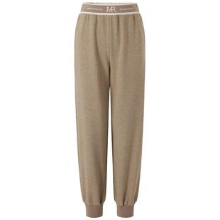 曼德诗加厚束脚卫裤女款2025春秋新款高腰显瘦直筒宽松百搭休闲裤