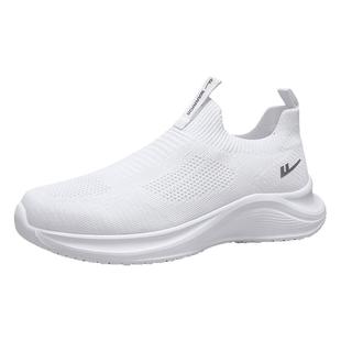 回力运动男鞋2025冬季新款轻便舒适跑步鞋软底不累脚一脚蹬健步鞋