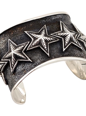 铁头的店925银潮流朋克手镯