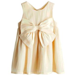 HM童装女婴连衣裙冬季蝴蝶结欧根纱公主裙1242636