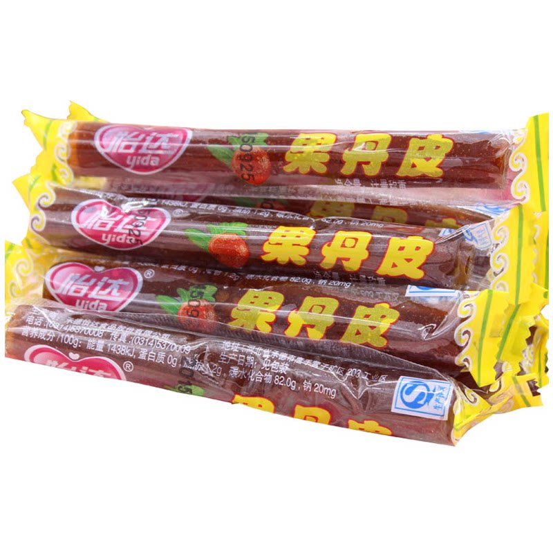 包邮承德怡达山楂零食山楂包卷1000g开胃果丹皮新鲜果脯山楂片