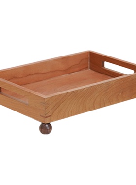 木质长方形底座文房展示盘