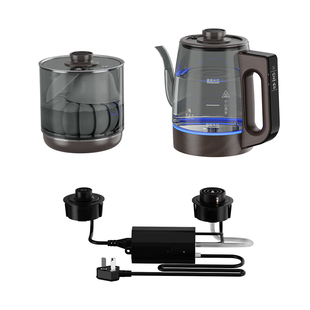 全太太1.8L大容量双孔烧水壶嵌入式高鹏玻璃茶台泡茶专用