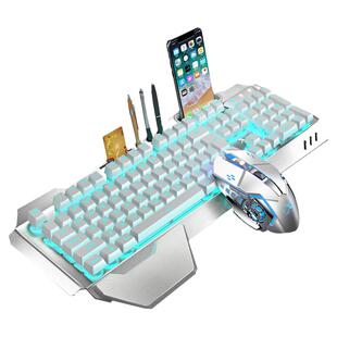 机械手感无线键盘鼠标三件套装电竞游戏电脑台式办公专用无限键鼠