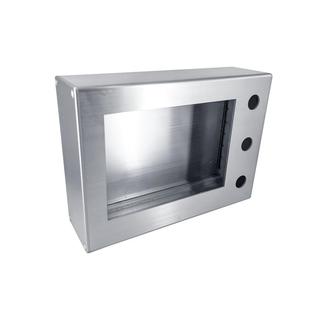 铝合金7寸触摸屏安装盒旋转支架 10寸三菱信捷威纶人机界面控制箱