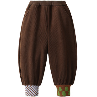 【灯笼裤】MQDmini女童加绒裤子2025新款冬男童保暖宝宝加厚长裤