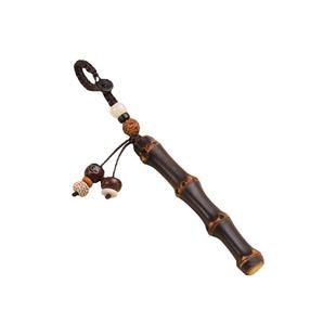 竹子玉竹竹节实心竹竹鞭钥匙扣手工紫竹挂件钥匙扣挂件工艺礼品