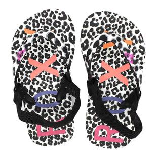 现货ROXY2025新款女童夏季平跟凉拖平底家用拖鞋居家人字拖休闲