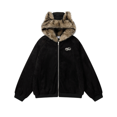 DARKAGE原创冬季麂皮绒加厚外套