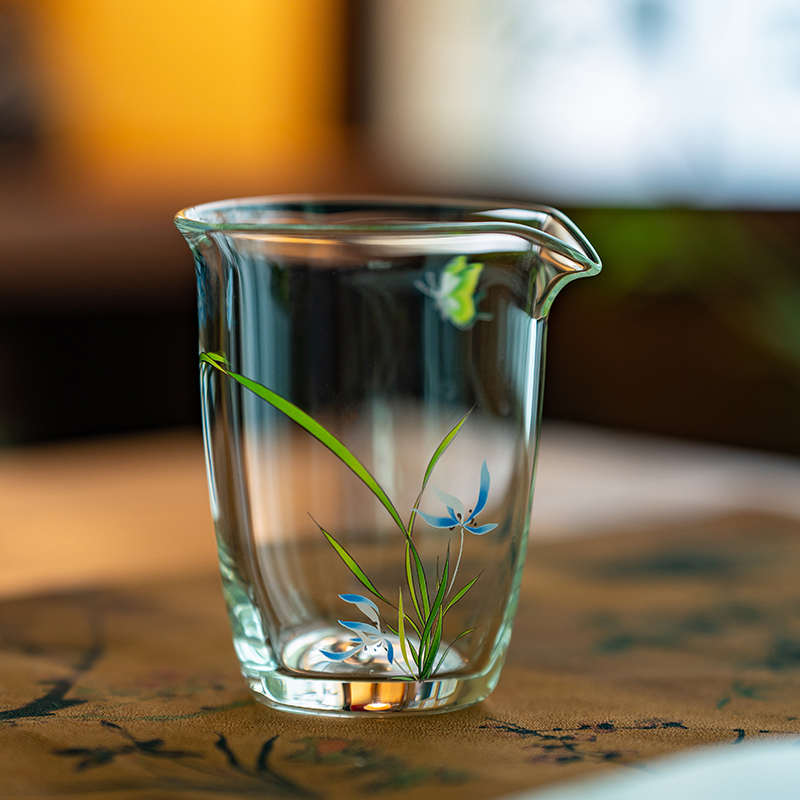 加厚耐热透明玻璃公道杯分茶器日式功夫茶具公杯茶海茶盅茶道配件