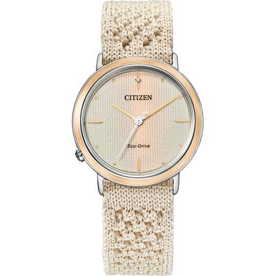 西铁城时尚光动能女表